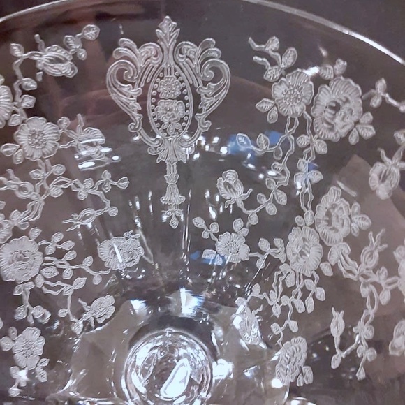 Cambridge | Dining | Vintageantique Set Of 7 Cambridge Rose Point ...